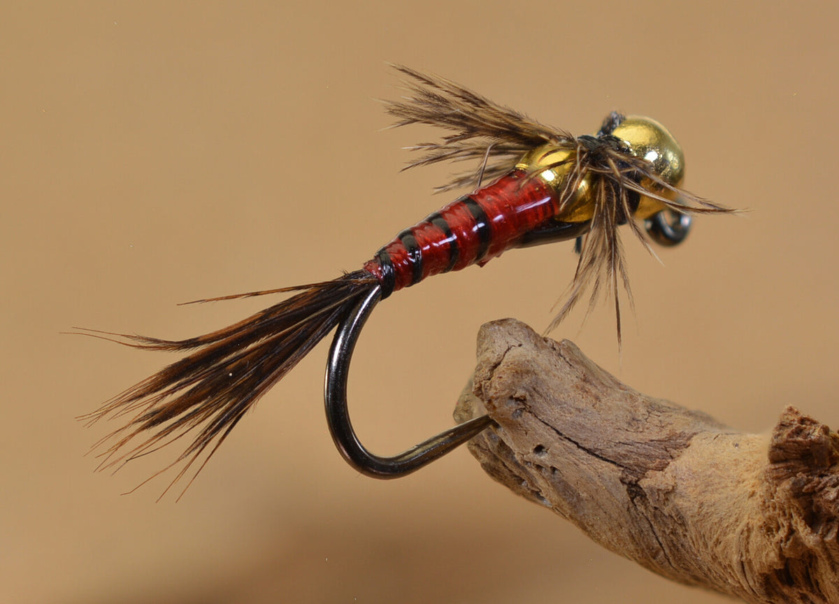 Tungsten Bead Fly Hooks - Euro Nymph Jig Head Flies for Freshwater Fishing