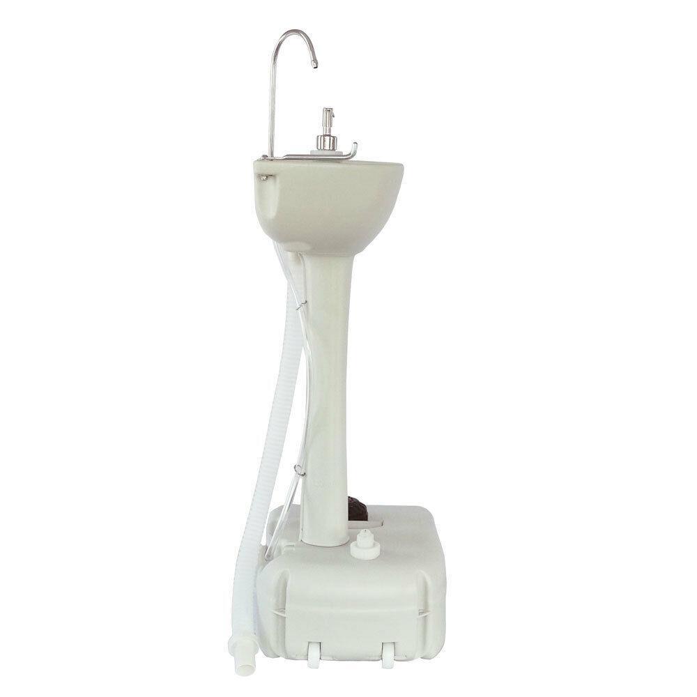 Portable Wash Basin with Water Tank and Faucet for Camping Garden Outdoor Use