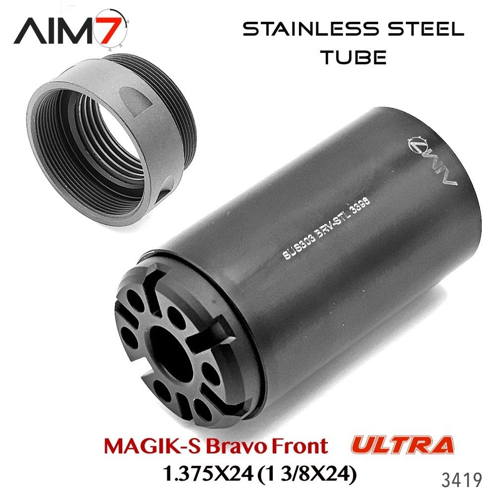 Modular Tube Assembly 1.375x24 HUB for Bravo-Pattern Systems - Stainless Steel