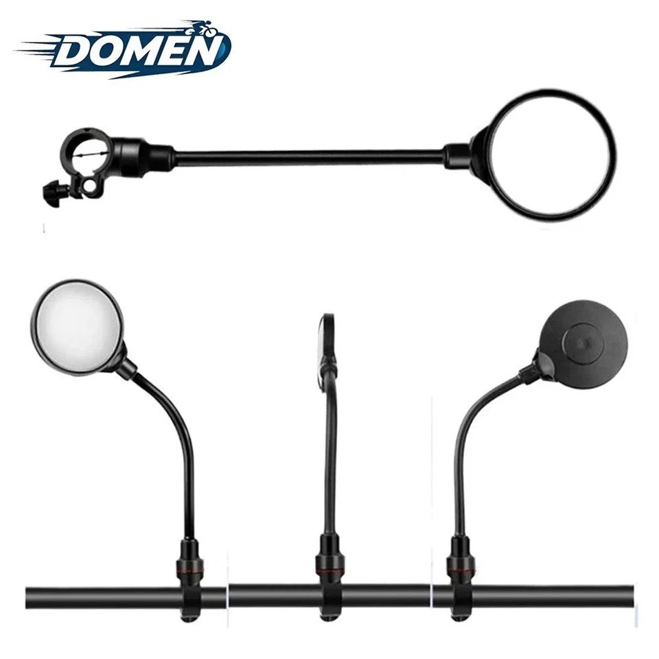 Bike Handlebar Mirror 2 Pack - Adjustable Rotatable Wide Angle Rear View