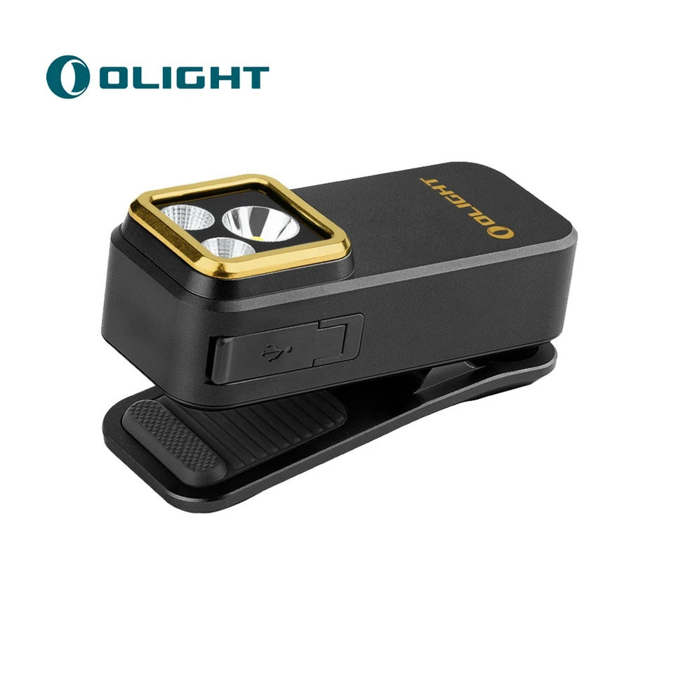 Rechargeable LED Floodlight Clip for EDC, Work, Safety - Red