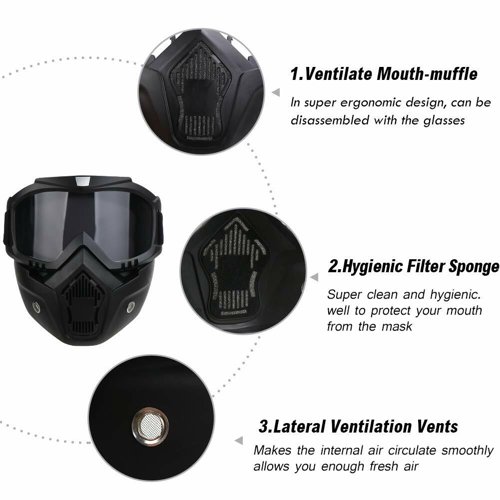 Winter Snow Sport Goggles with UV Protection and Removable Lens for Ski Snowboard Snowmobile