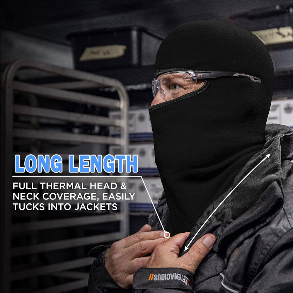 Full Face Ski Mask Balaclava Windproof Fleece Head Cover for Winter Sports