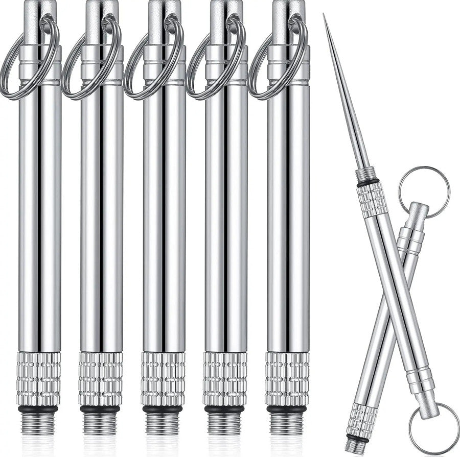 Portable Titanium Toothpick Keychain Reusable Eco-Friendly Holder