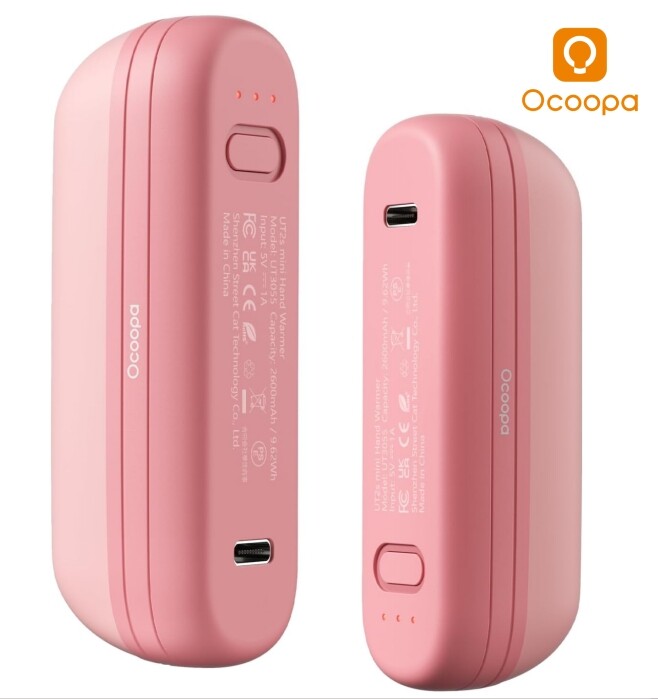 Rechargeable Magnetic Hand Warmers - Pocket-Sized, Fast Heating, Dual Pack