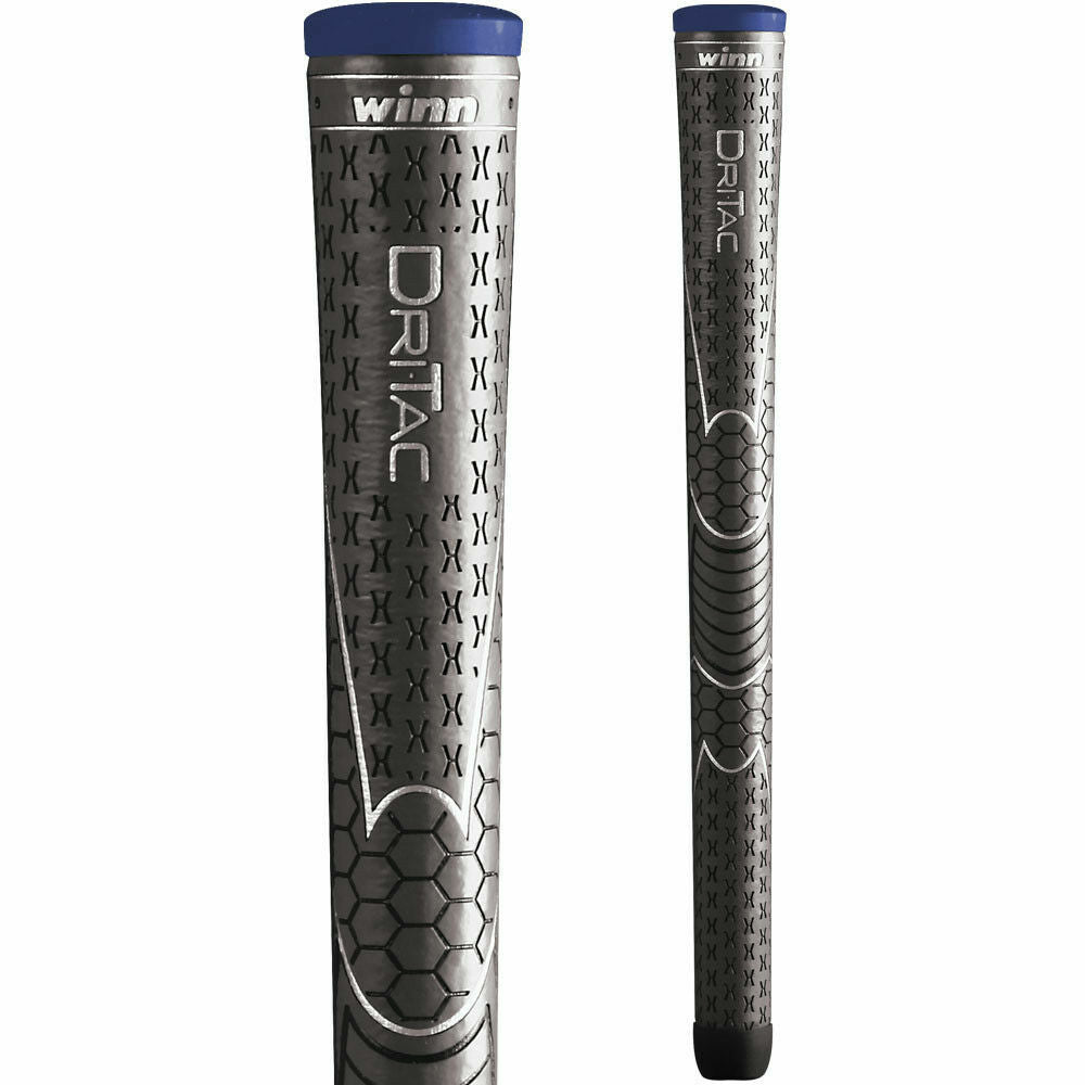 Golf Club Grips Midsize Dark Gray DriTac Set of 9 - Comfortable & Tacky
