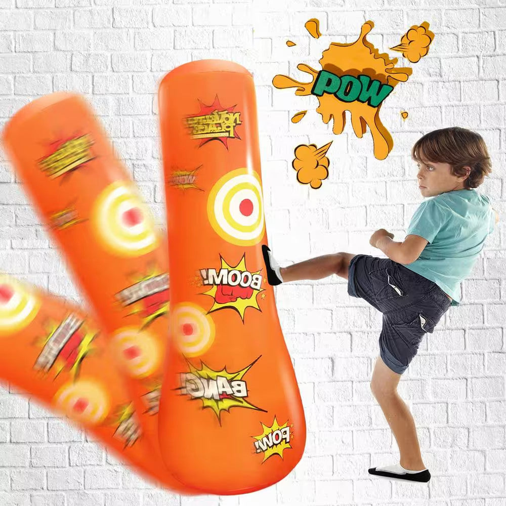 Kids Inflatable Punching Bag - Free Standing 4.5 Ft. Socker Bopper Buddy
