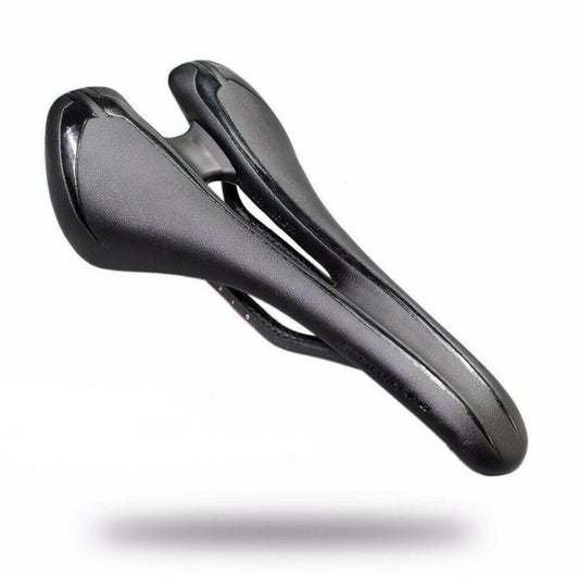 Carbon Railed Road Bike Saddle - 135mm Wide, Lightweight 151g