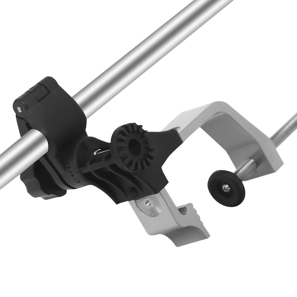 Universal Fish Finder Transducer Mount Bracket - 360° Rotatable Aluminum Alloy