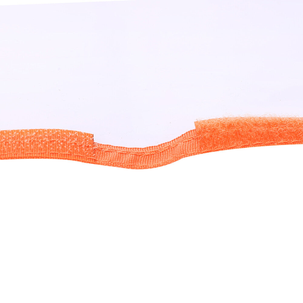 Fishing Lure Wraps 8-Pack - PVC Clear Window Hook & Loop Covers for Tackle Organization