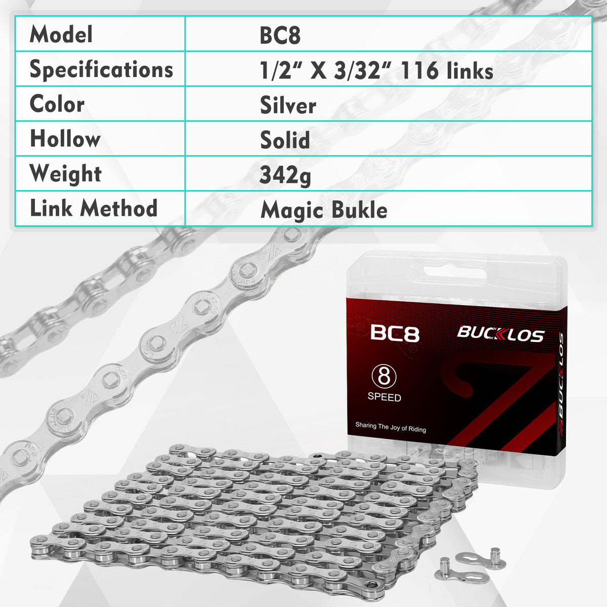 Bike Cassette and Chain Set for Shimano SRAM 8-12 Speed, 11-52T
