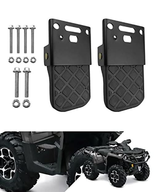 Universal ATV Foot Rests for 4 Wheeler Rear Seat Passenger Pegs Foldable & Durable