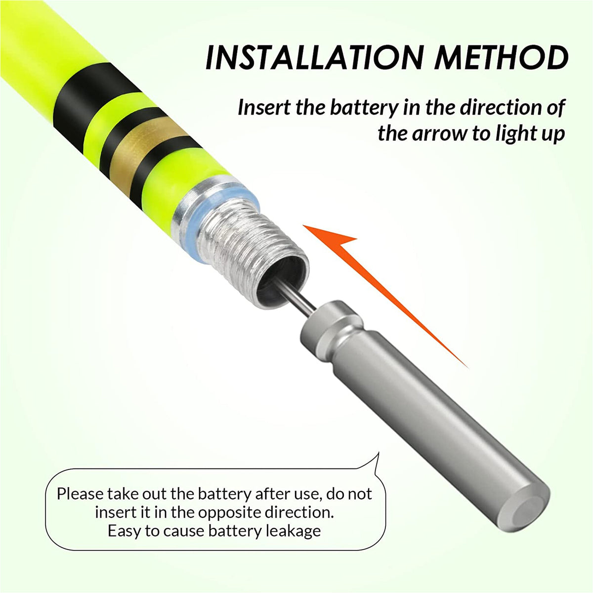 LED Glow Sticks for Fishing 6-Pack Night Fishing Light Up Floats with Batteries