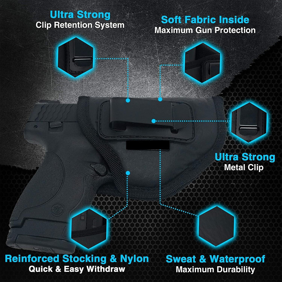 Concealed Carry Inside Waistband Gun Holster for Ruger LC9s/LC9/EC9/LC380