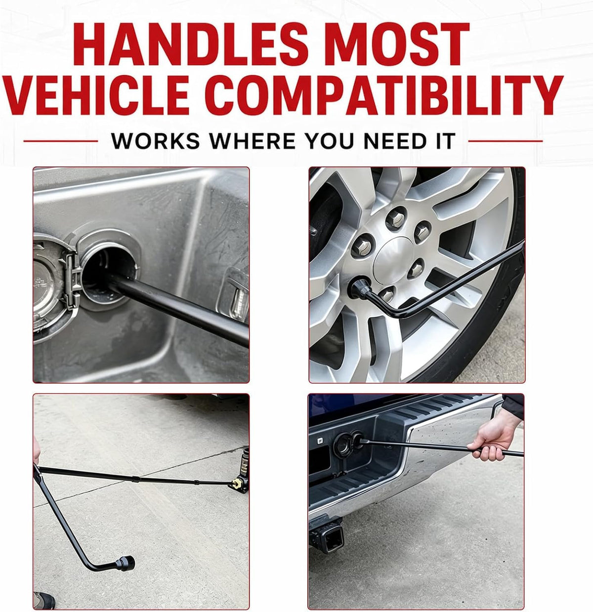 7-Piece Spare Tire Removal Tool Kit for SUVs Trucks and Vans