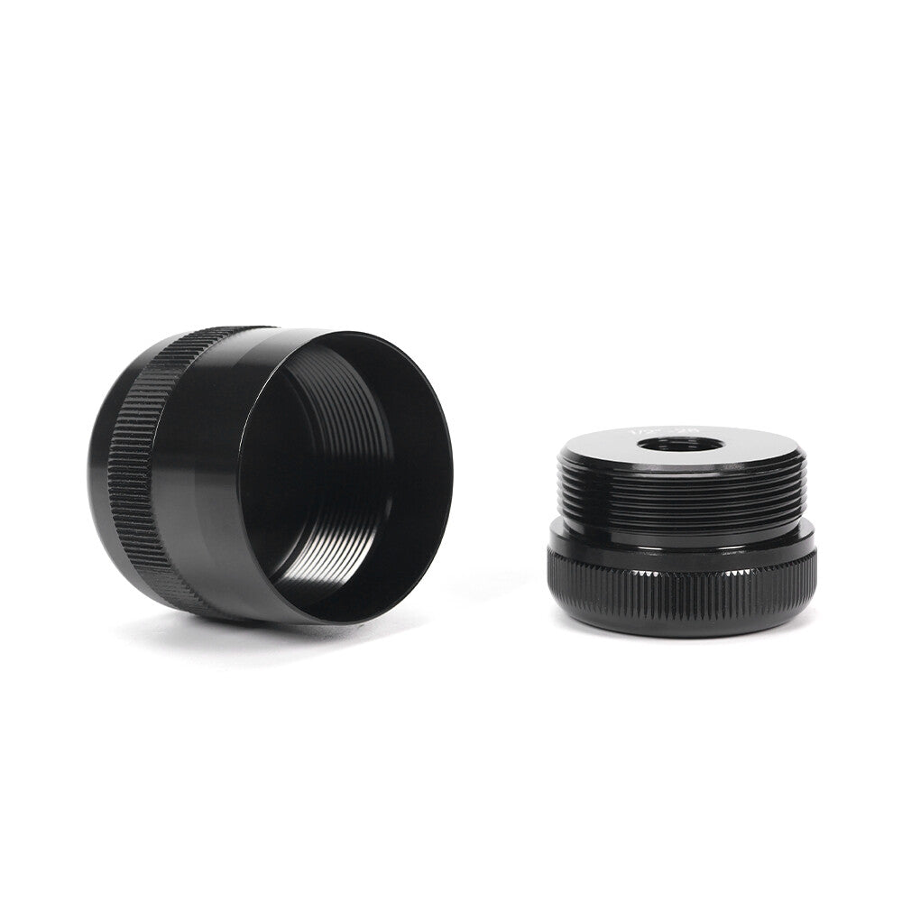 1/2-28 Aluminum End Caps Set for Battery Cell Replacement - Black, High Quality 6061