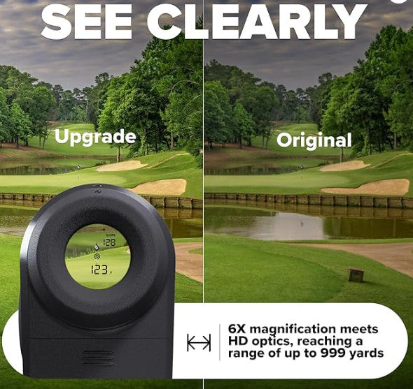 Golf Rangefinder with Case - Non-Slope Laser Distance Tool for Golf