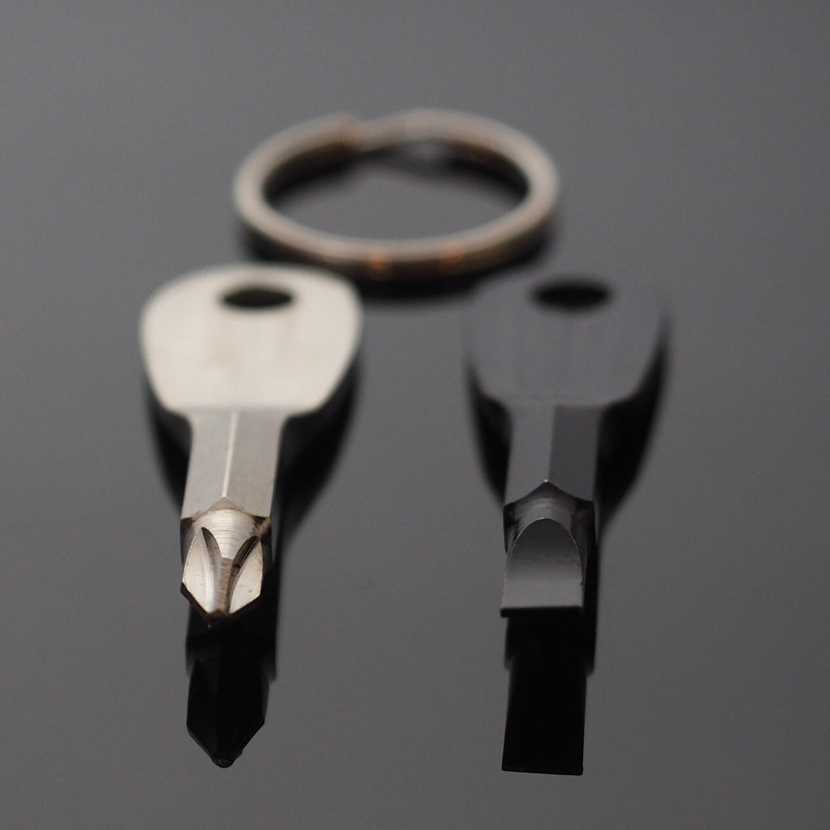 Mini Key Ring Screwdriver Set with Keychain - Portable EDC Tools for Outdoor Use