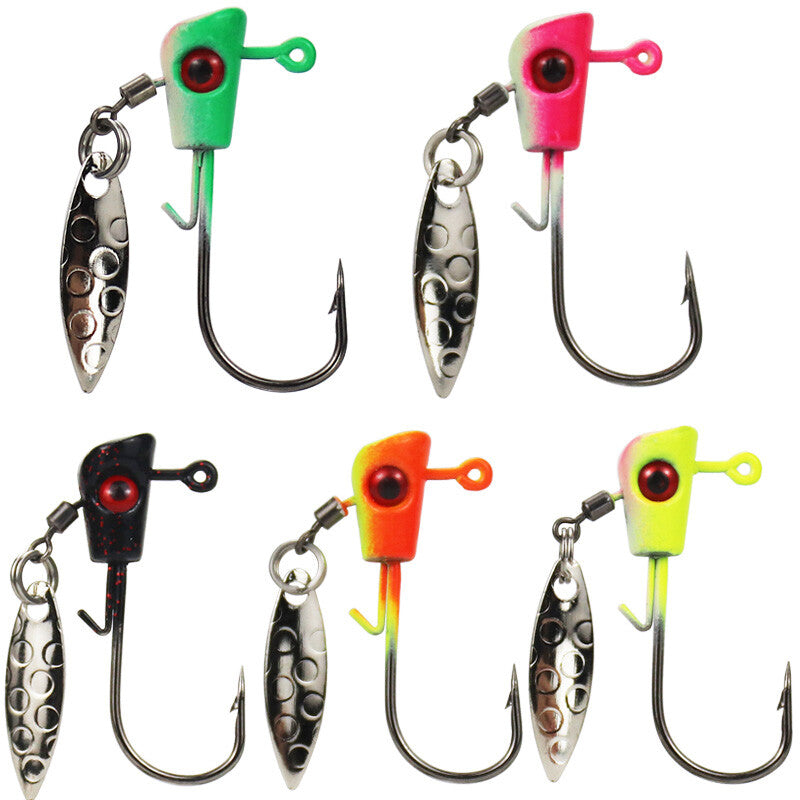 20Pcs Underspin Shad Jig Heads for Freshwater & Saltwater Fishing