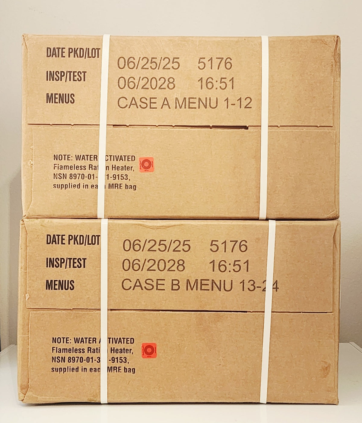 Military MRE Meals Ready To Eat Cases A & B - Long Shelf Life Camping & Outdoor Food