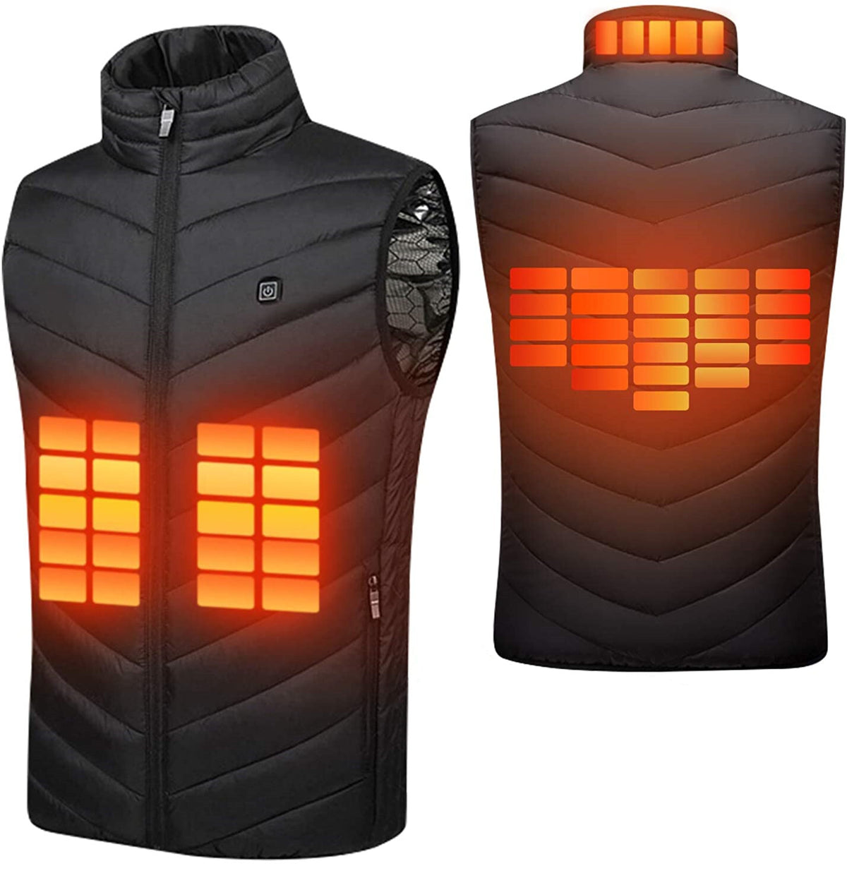 Electric Heated Vest for Men Women USB Warm Clothing with 4 Heating Pads