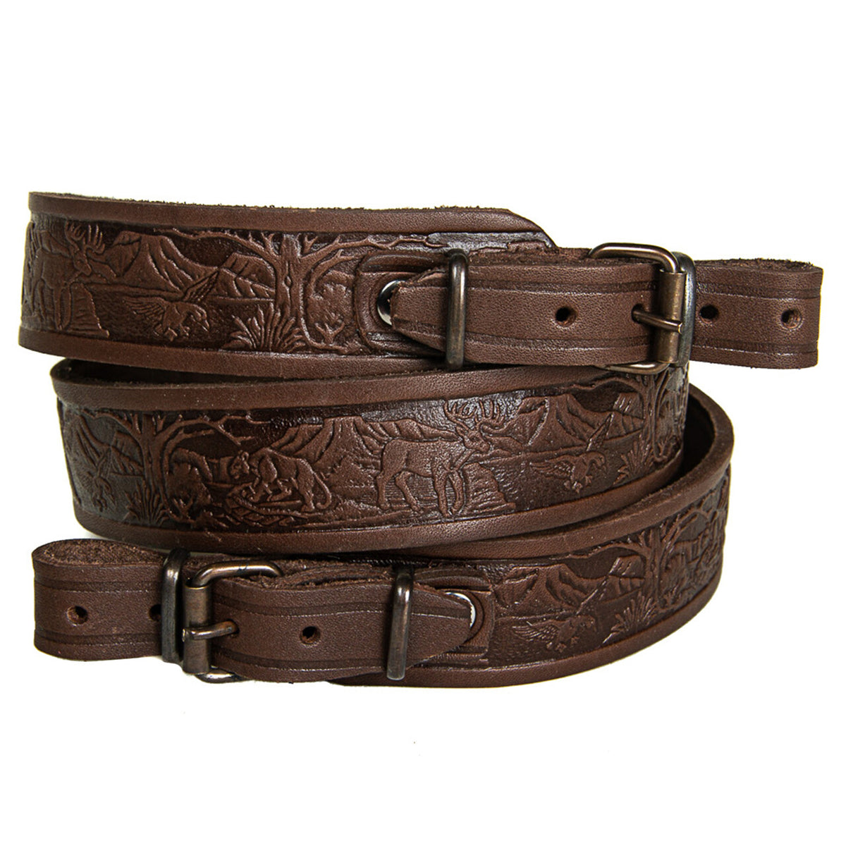 Tactical Rifle & Shotgun Sling Strap Leather Shoulder Belt - Hunting Accessory