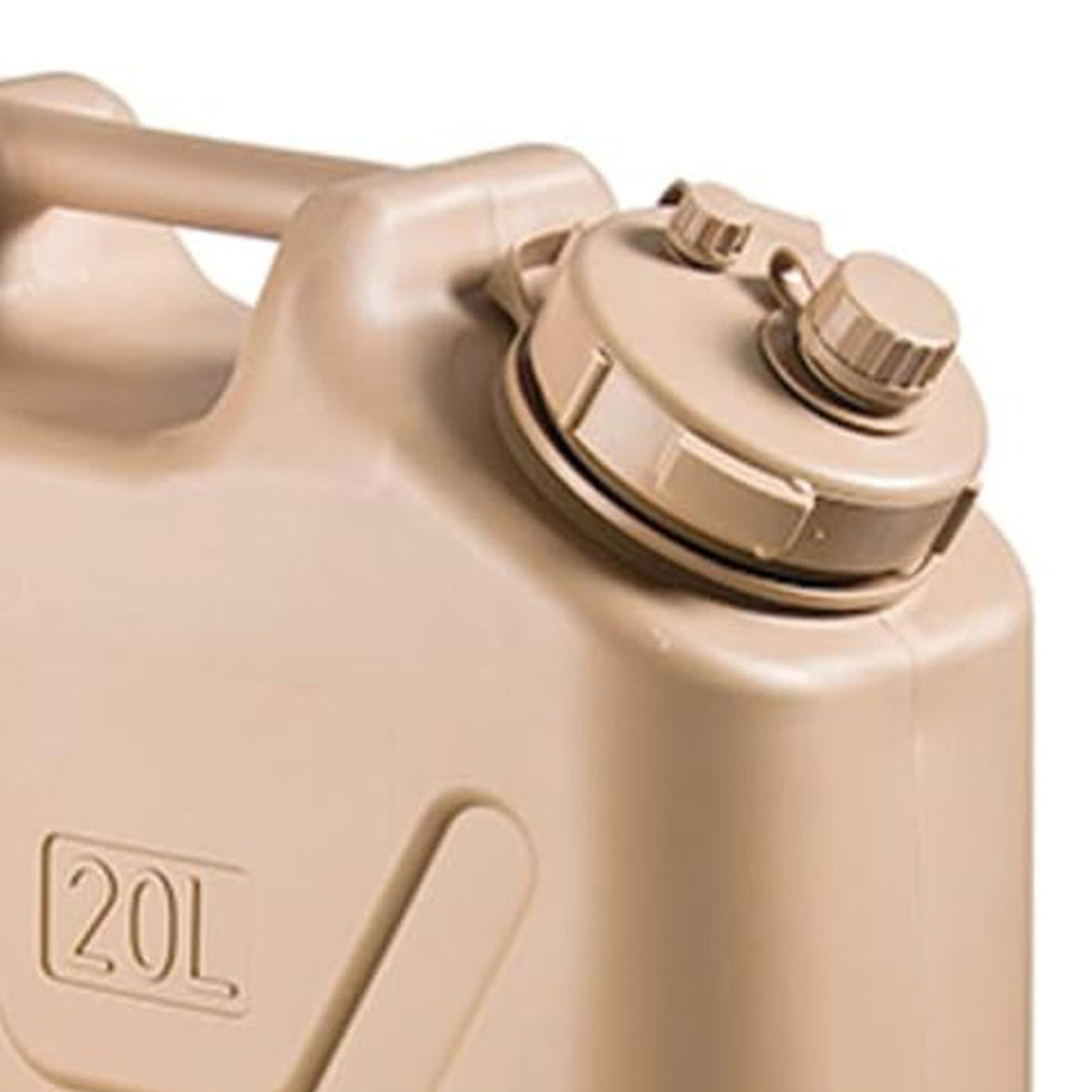 5 Gallon Portable Water Container BPA-Free Camping & Emergency Use Sand