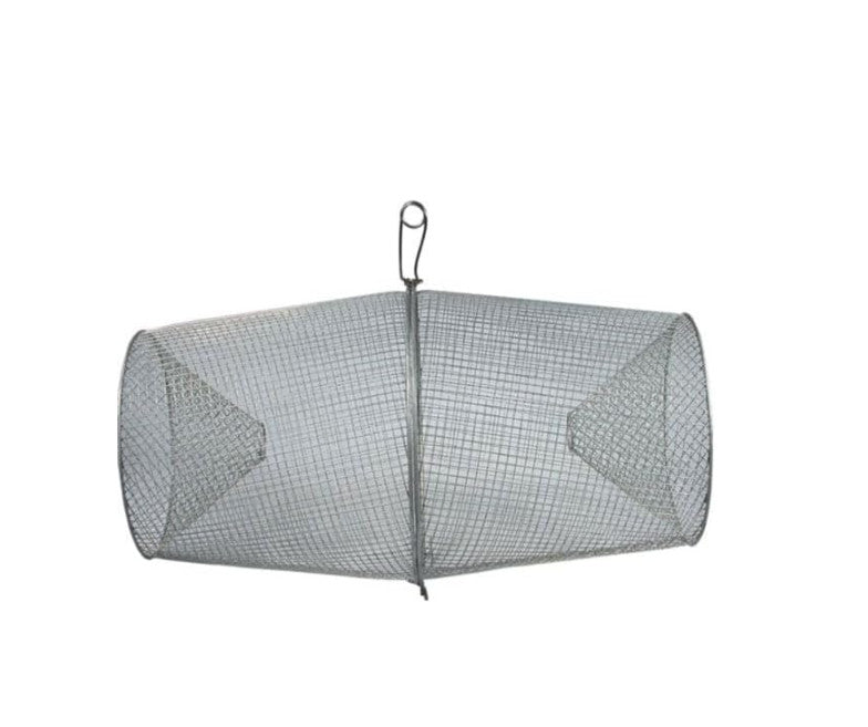 Galvanized Minnow Trap for Baitfish and Crawfish - Durable Steel, 17.5 Inches