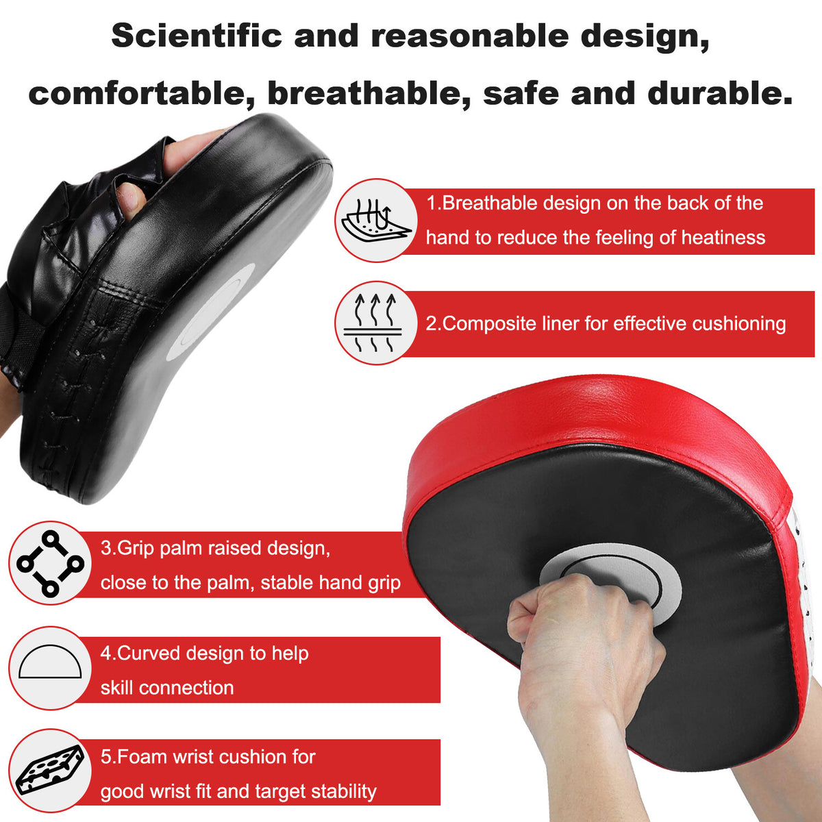 Professional Curved Boxing Target Pads for Training and Sparring