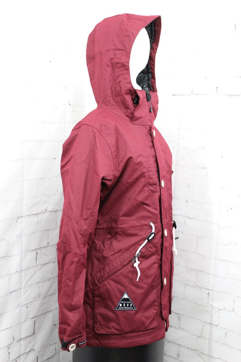 Women's Snowboard Jacket - Waterproof Insulated Winter Coat, Medium Port Maroon