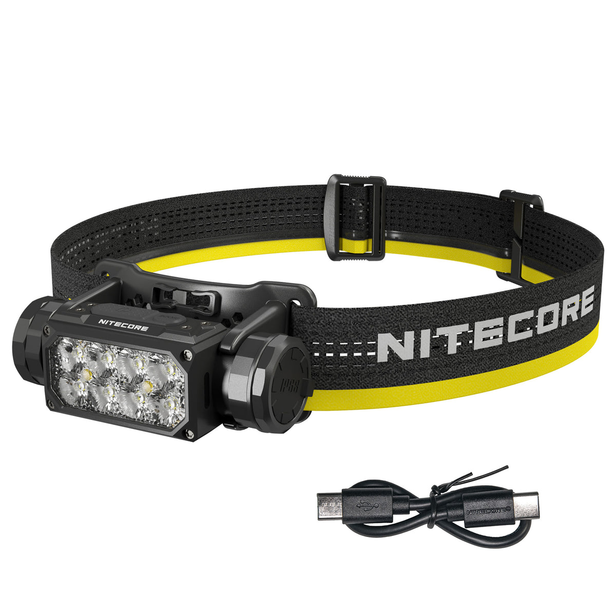 Rechargeable Headlamp with 2000 Lumens, USB-C, Waterproof, for Camping & Hiking