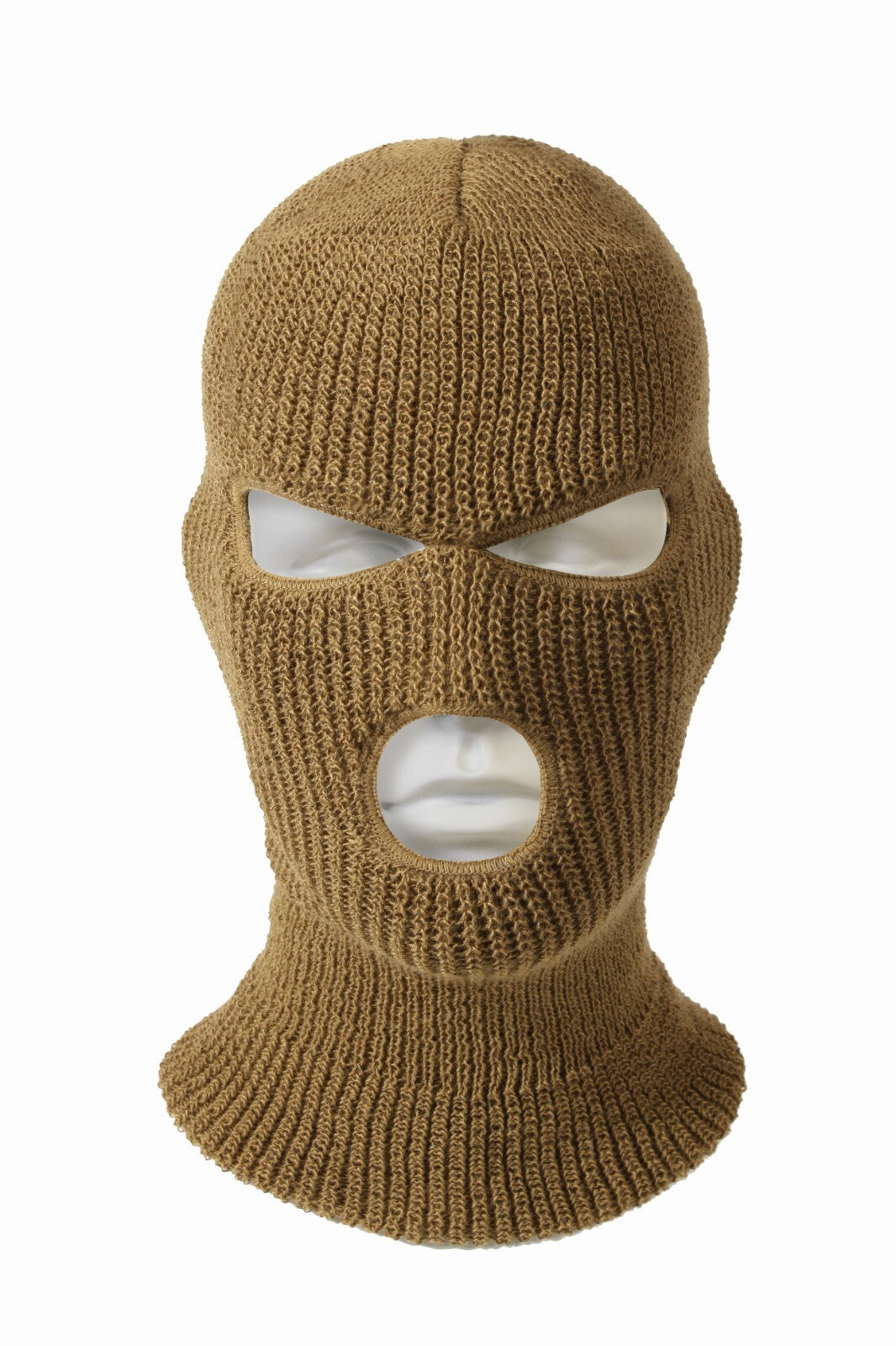 3 Hole Acrylic Ski Mask Face Mask & Winter Balaclava Hood - Made in USA