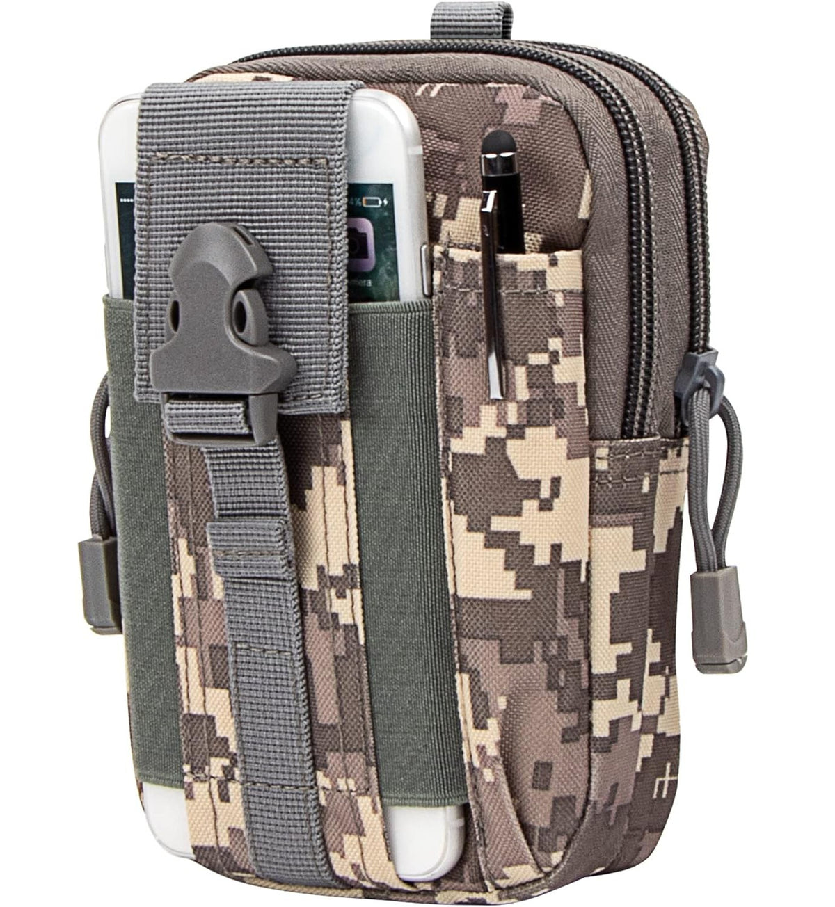 Tactical Molle Waist Pouch Utility Belt Bag Phone Holster for Outdoor & Work