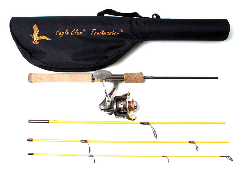 Travel Spinning Rod and Reel Combo 6'6" Fishing Gear Pack for Anglers