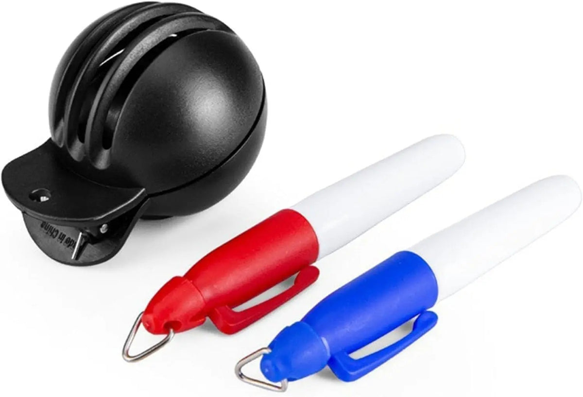 Golf Ball Alignment & Marking Tool Set with 2 Markers - Fade-Resistant