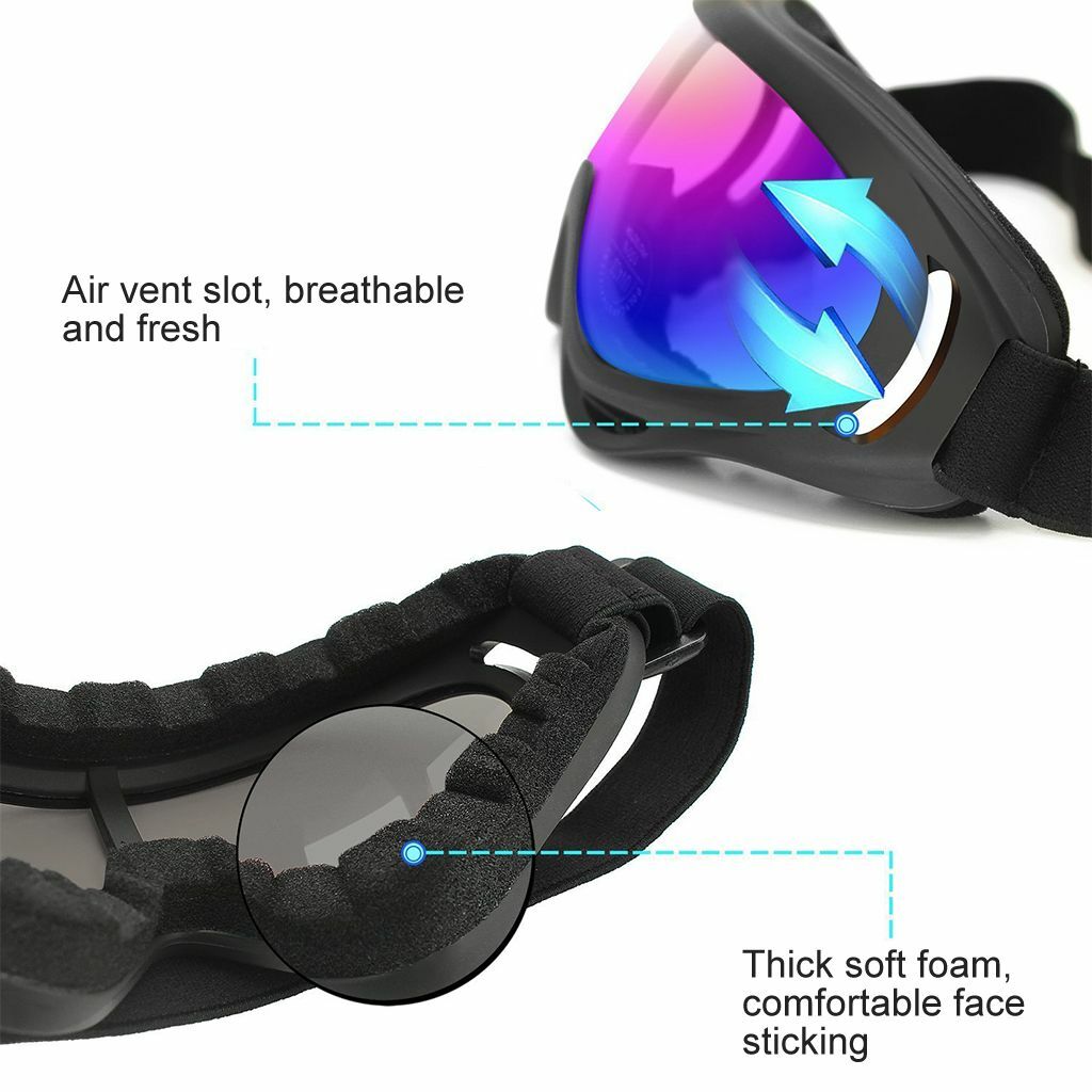 Winter Ski & Snowboard Goggles Anti-Fog UV Protection Unisex