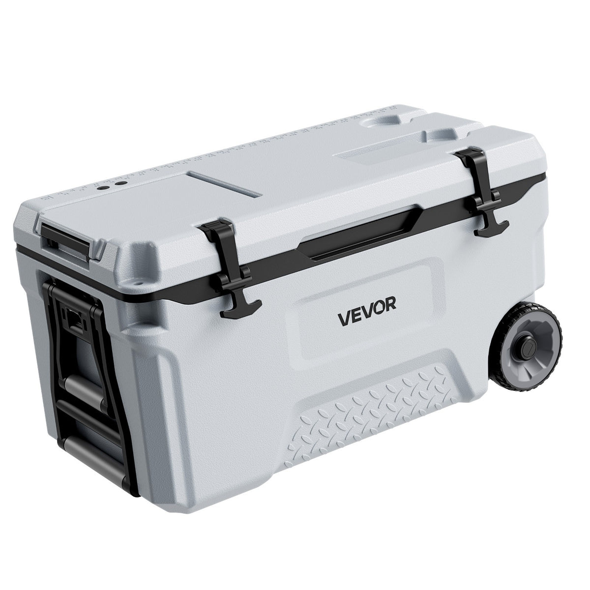52QT Portable Hard Cooler with Rolling Wheels for Camping & Picnics