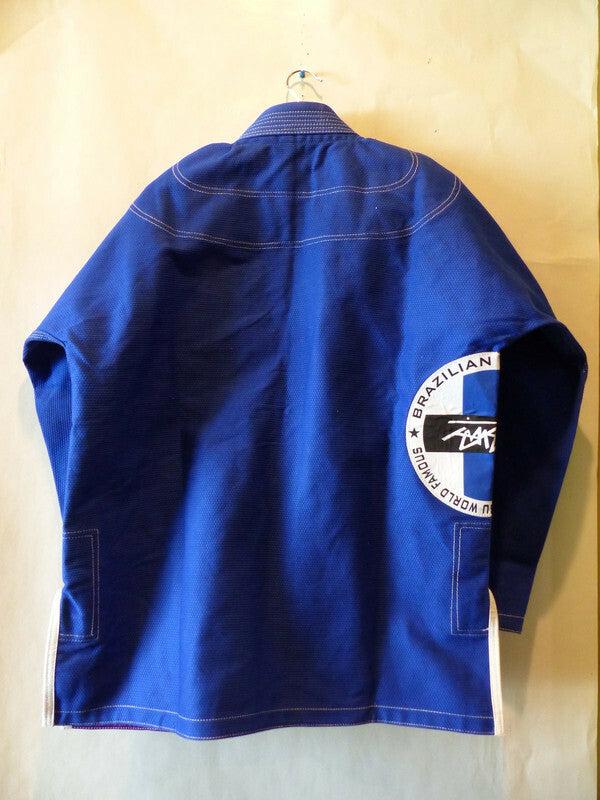 Unisex Brazilian Jiu Jitsu Two-Piece Gi Set Navy Blue Large