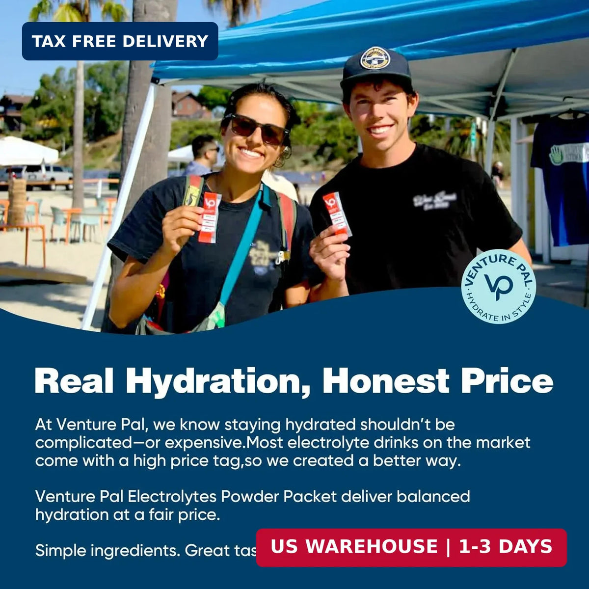 High Sodium Sugar-Free Electrolyte Powder Packets for Hydration - 16 Sticks