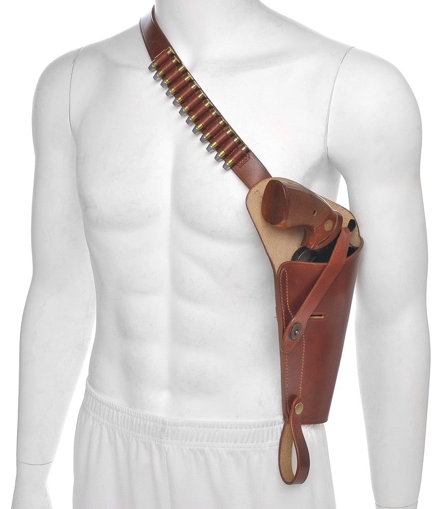 Leather Shoulder Holster Fits Ruger GP100 & Smith Wesson 686 Revolvers