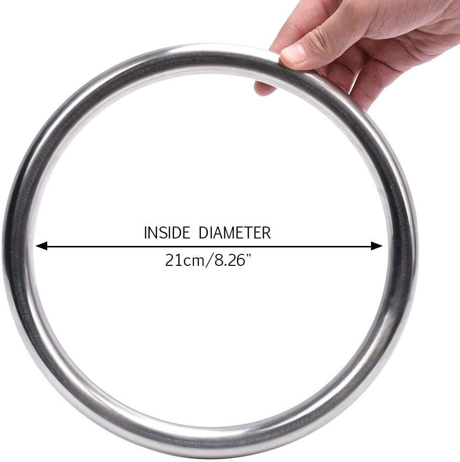 Stainless Steel Wing Chun Ring Hand Grip Training Equipment - 2 Pack