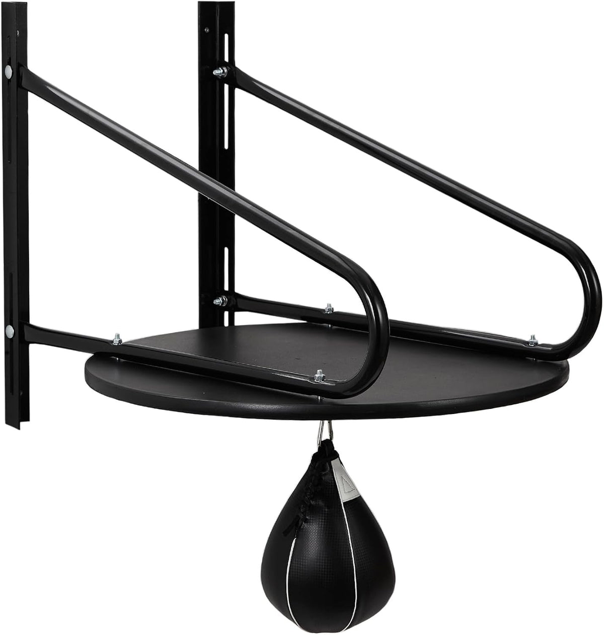24-Inch Wall Mounted Speed Bag Platform with 360° Swivel for Boxing Training