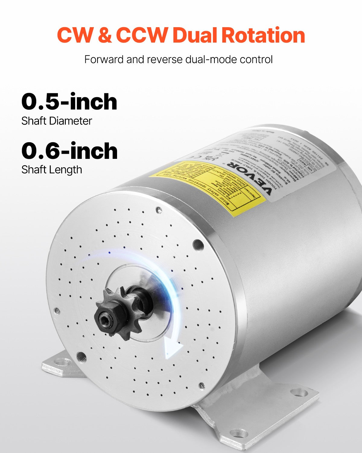 1800W Brushless DC Motor Kit for Electric Bikes and Scooters 48V