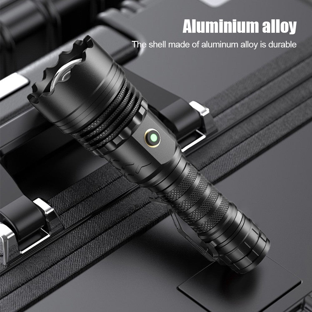 Rechargeable Waterproof Laser LED Flashlight 5 Modes - 50000 Lumens