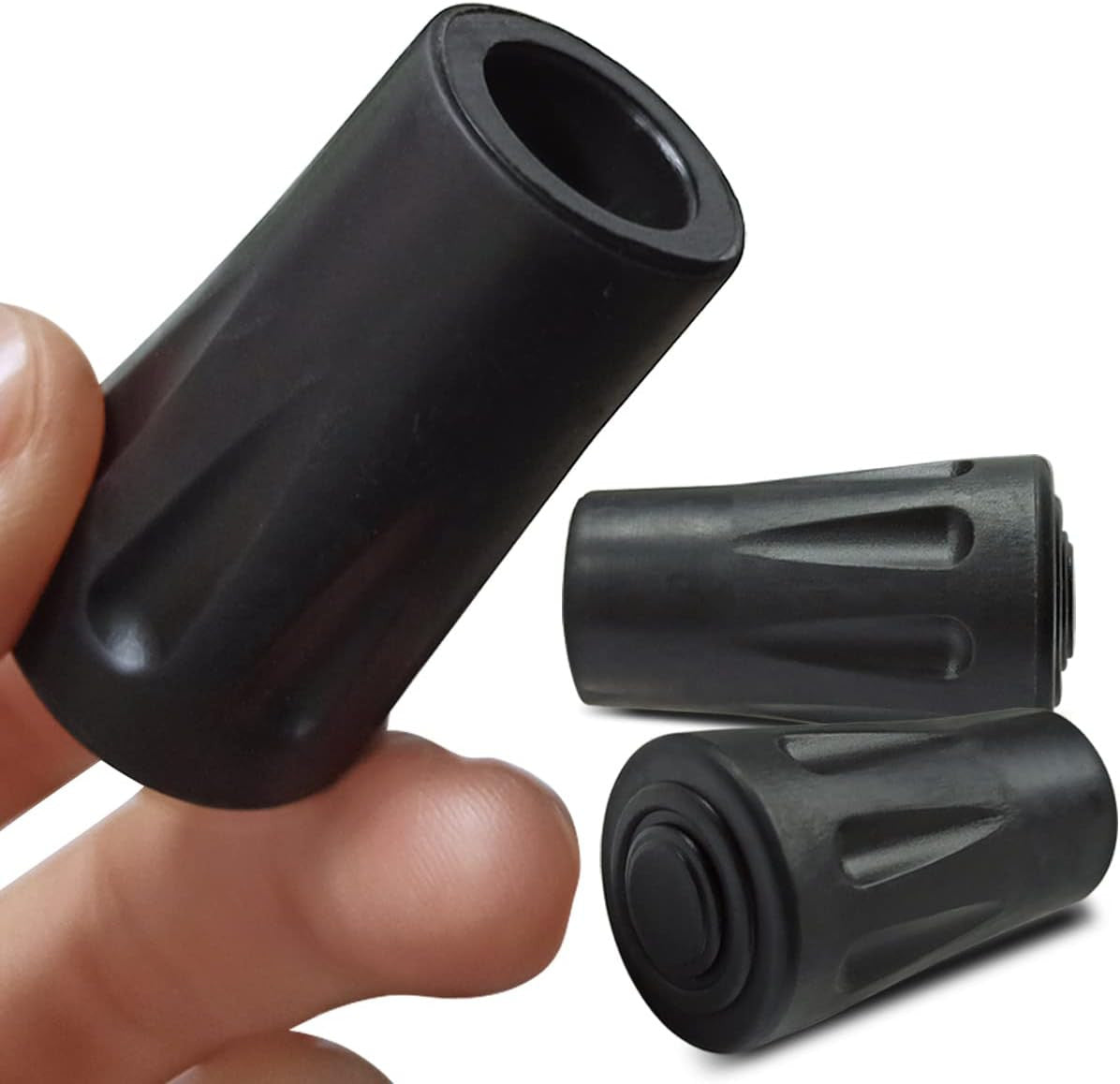 8Pcs Trekking Pole Tips Replacement Rubber Feet for Hiking Poles