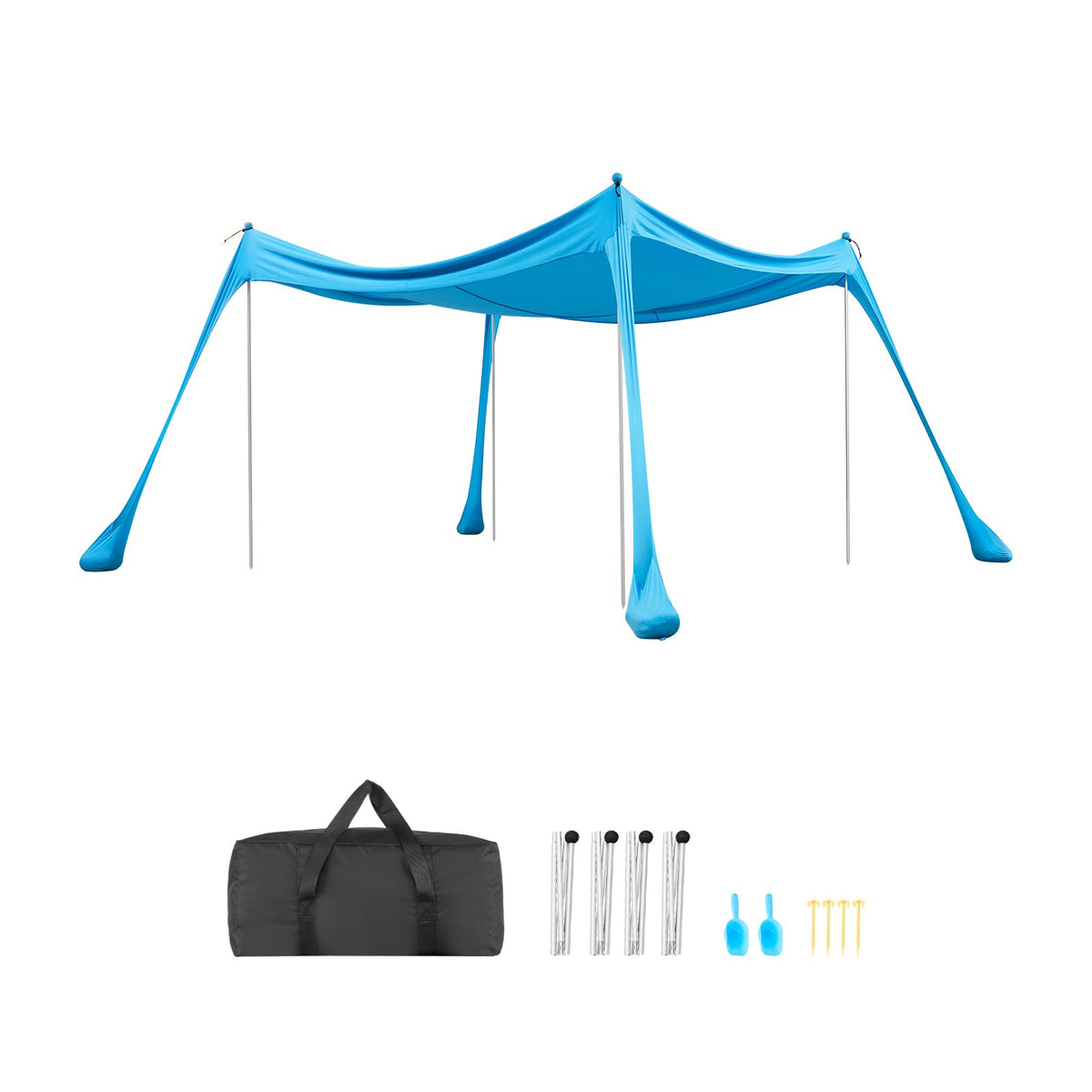 Portable Beach Tent Sun Shade Canopy 10x10 ft UPF 50+ Outdoor Shelter