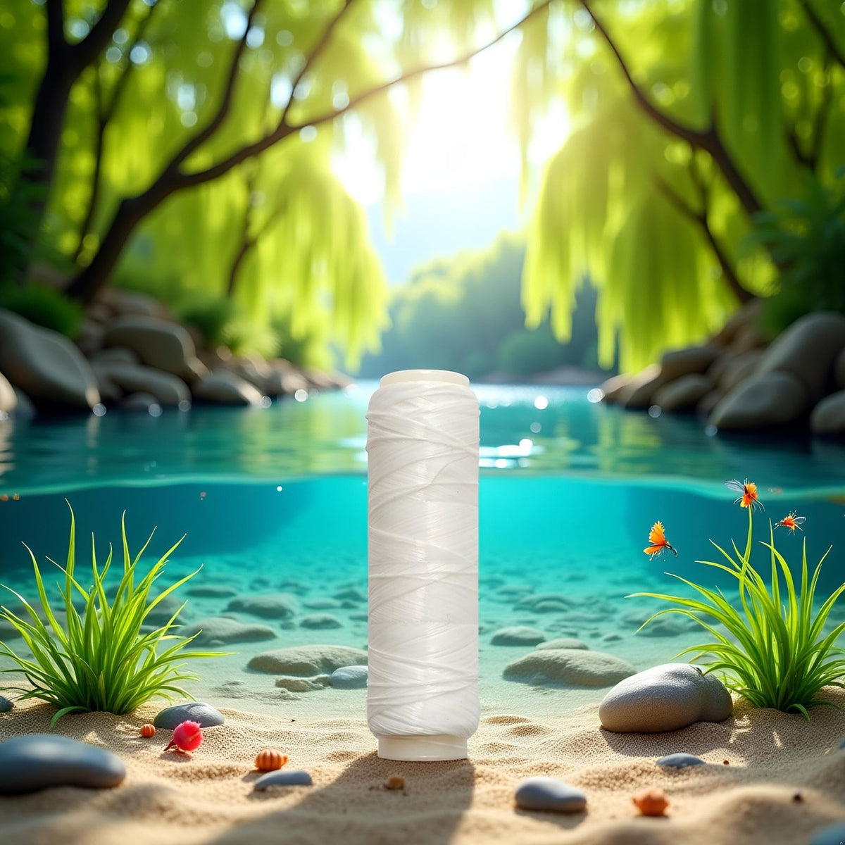 Invisible Monofilament Fishing Line 0.1mm & 0.2mm - Clear Elastic Nylon Spool