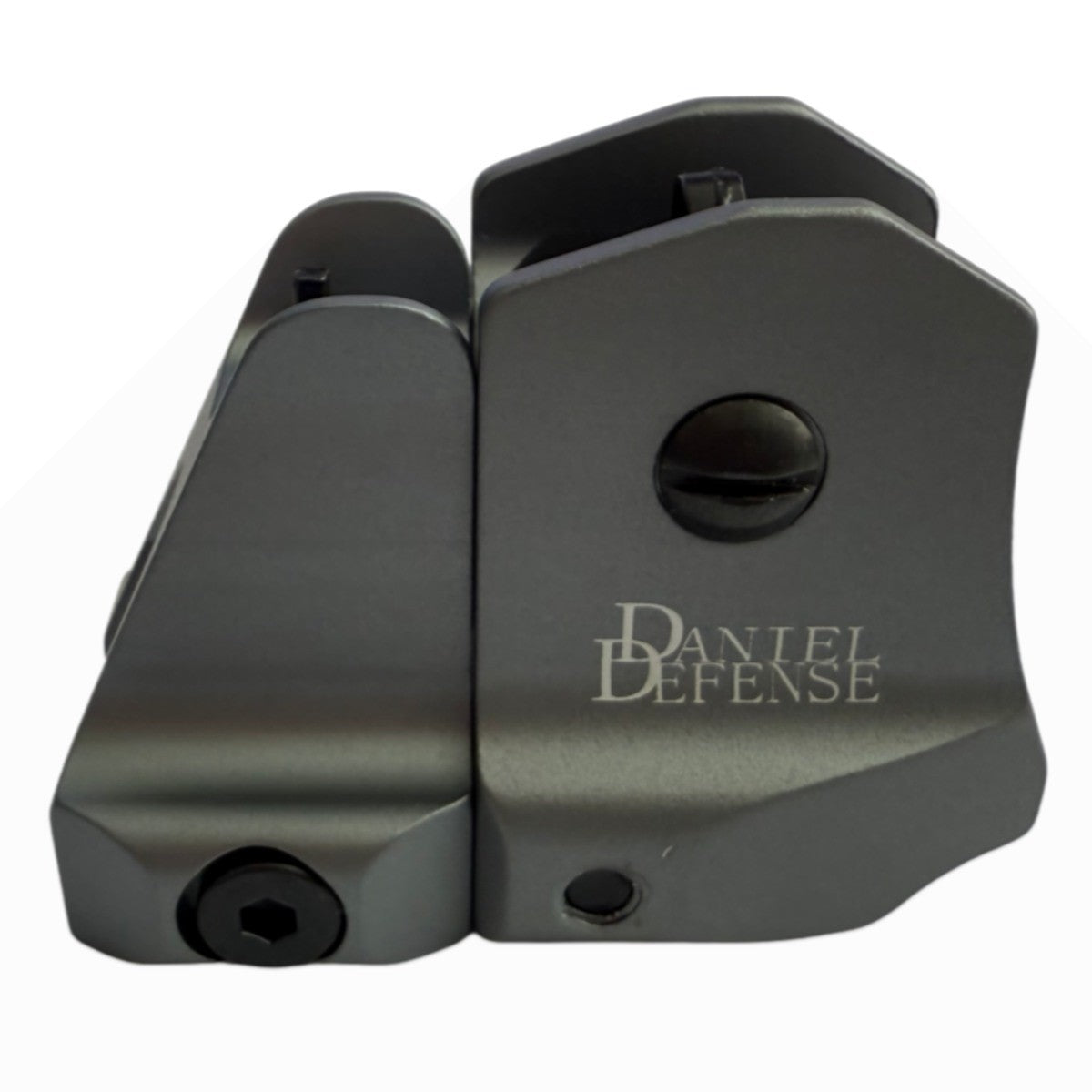 Aluminum Alloy Low Profile Front & Rear Sights Set for Bicycle, Gray