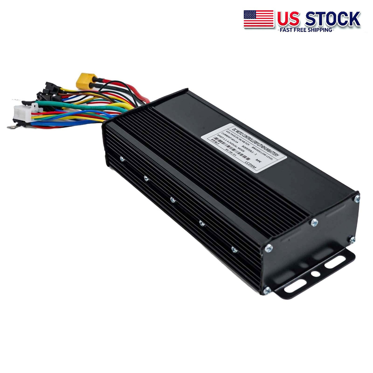 Electric Bike Controller 36V-52V 1500W/2000W Sine Wave 3-Mode