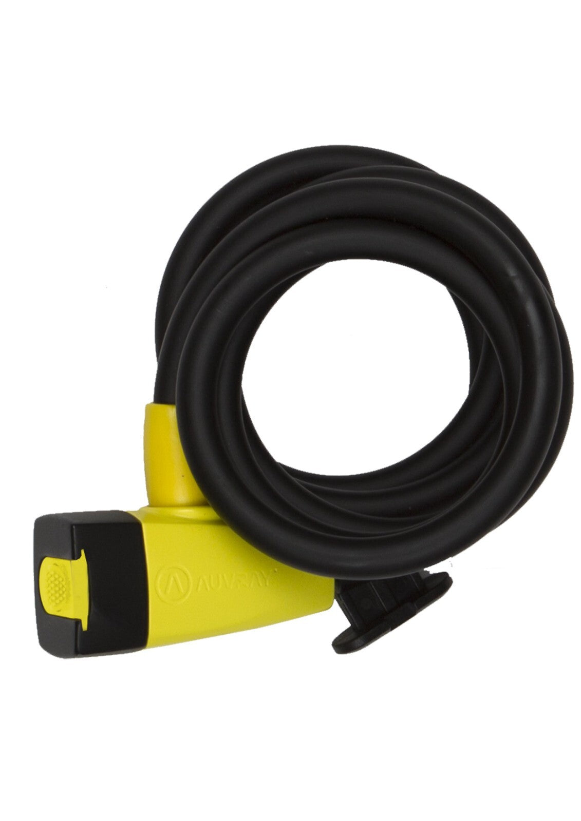 Heavy Duty Coiled Bicycle & Motorcycle Cable Lock with Bracket - 180cm
